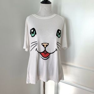 Wildfox Happy Cat Tee